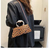 Leopard Clothing Coffee Leopard crossbody handbag