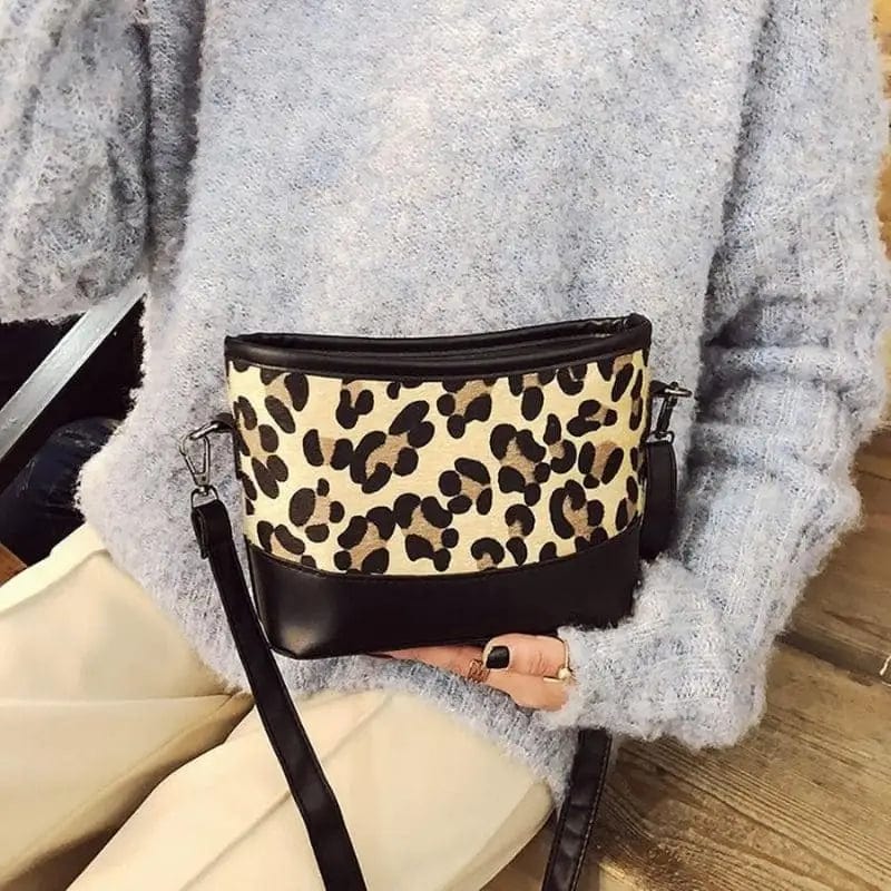 Leopard Clothing Sac Beige Leopard crossbody purse