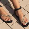 Leopard Clothing Sandales Leopard flat sandals
