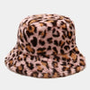 Leopard Clothing Light Pink / One Size Leopard fur hat