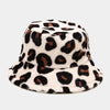Leopard Clothing White / One Size Leopard fur hat