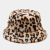 Leopard Clothing Beige / Brown / One Size Leopard fur hat
