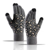 Leopard clothing dark grey Leopard gloves