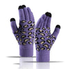 Leopard clothing Purple Leopard gloves