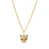 Leopard Clothing Gold Leopard head necklace