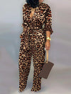 Leopard clothing Leopard / S Leopard jumpsuit long sleeve