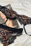 Leopard Clothing Leopard lace bra