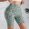Leopard Clothing Green / S Leopard leggings short
