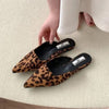 Leopard Clothing Leopard mule flats