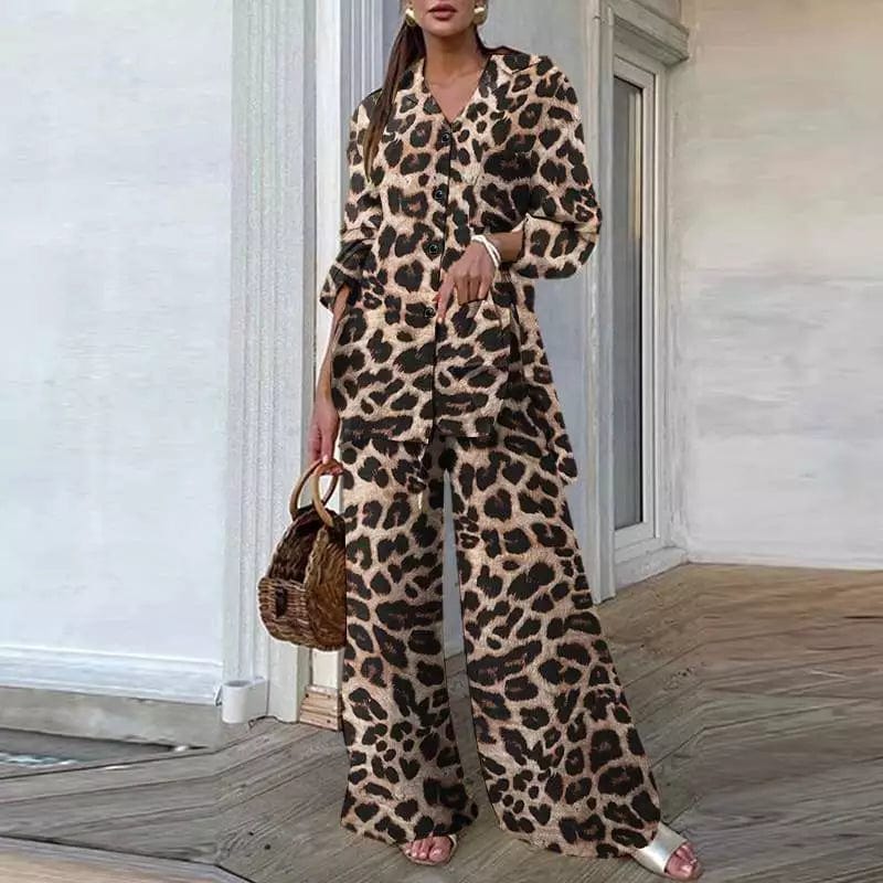 Leopard Clothing S Leopard Pant Suit