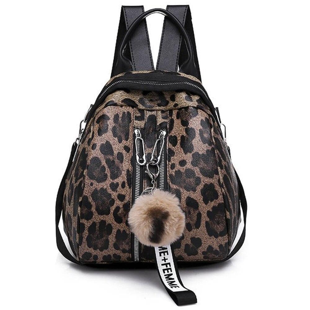 Leopard Clothing Sac Leopard print backpack purse