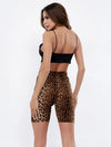 Leopard Clothing Leopard print biker shorts