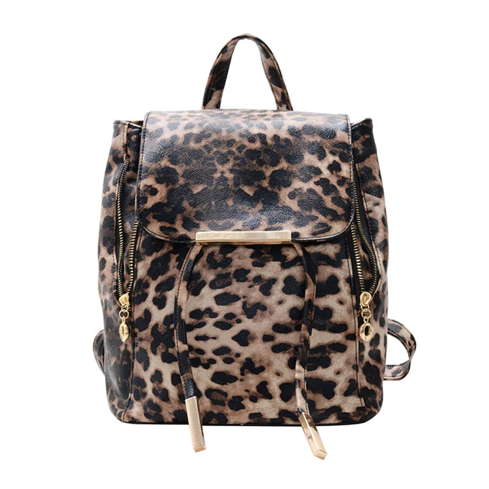 Leopard Clothing Sac Beige Leopard print bookbag