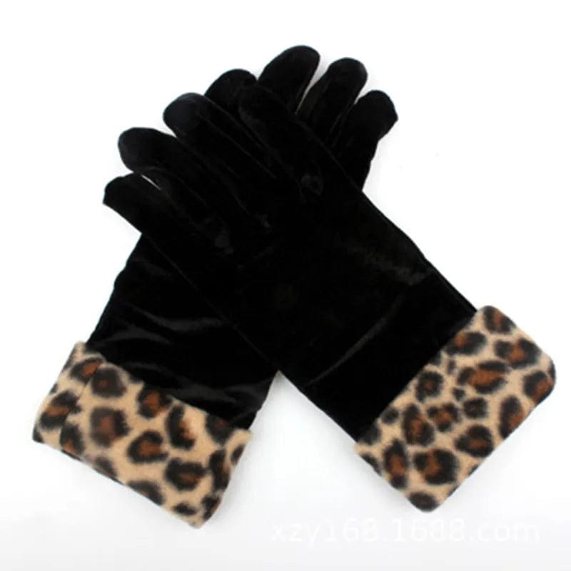 Leopard clothing Leopard print gloves ladies