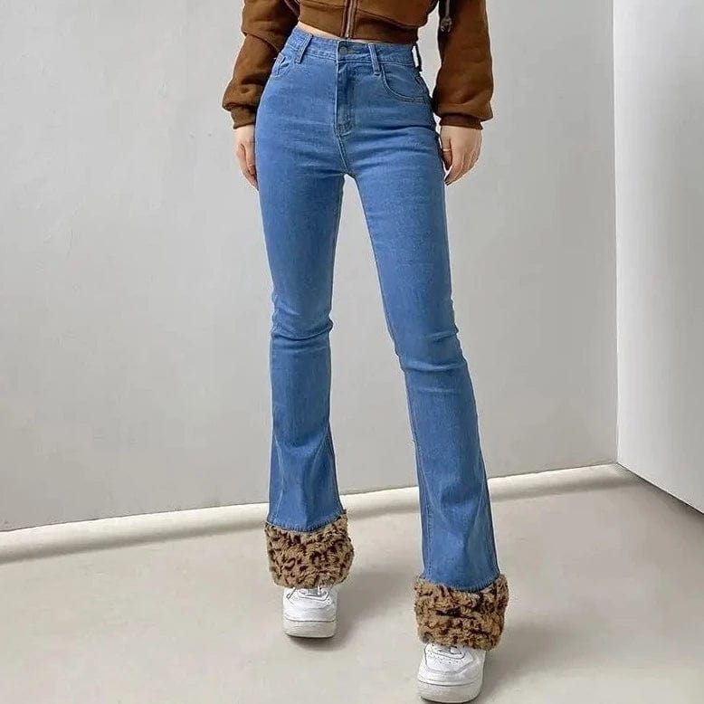 Leopard Clothing S Leopard print jeans womens