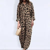 Leopard Clothing Combinaison Leopard print jumpsuit plus size