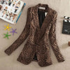 Leopard Clothing Blazer Leopard print long blazer