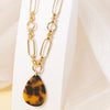 Leopard Clothing Gold + Leopard Leopard print necklace