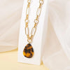 Leopard Clothing Gold + Leopard Leopard print necklace