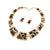 Leopard Clothing Leopard print necklace and earrings