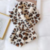 Leopard Clothing Écharpe Beige Leopard print scarf