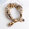 Leopard Clothing Foulard Leopard print silk scarf