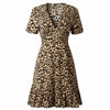 Leopard Clothing Robe Leopard print sun dress