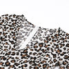 Leopard Clothing Robe Leopard print sun dress