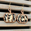 Leopard Clothing Beige / Black Leopard pumpkin earrings