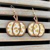 Leopard Clothing Beige Leopard pumpkin earrings