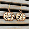 Leopard Clothing Beige / Black / Brown Leopard pumpkin earrings