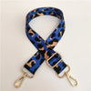 Leopard Clothing Classic Blue / Gold Leopard purse strap