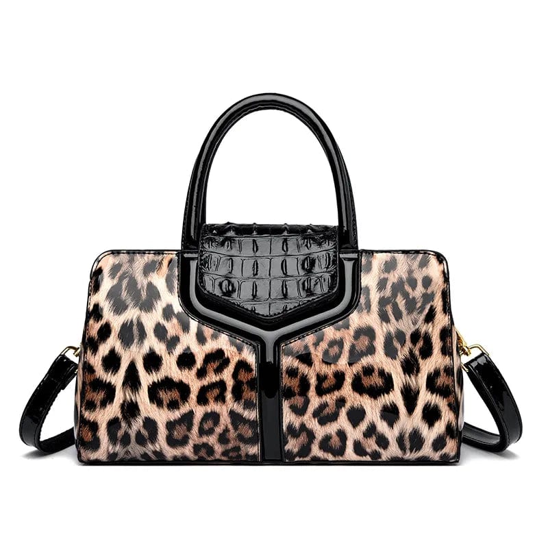 Leopard skin handbag