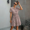 Leopard Clothing Robe Pink / S Leopard t shirt dress