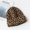 Leopard Clothing Khaki Leopard winter cap