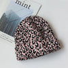 Leopard Clothing Pink Leopard winter cap