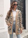 Leopard Clothing Brown / S Long leopard cardigan