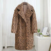 Leopard Clothing Manteaux Camel / XS Long leopard coat