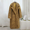 Leopard Clothing Manteaux Mustard / XS Long leopard coat