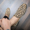 Leopard Clothing Men's cheetah print loafers