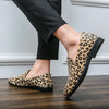 Leopard Clothing Men's cheetah print loafers