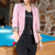 Leopard Clothing Blazer S Pink leopard blazer