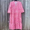 Leopard Clothing Pink / S Pink leopard maxi dress