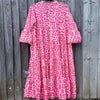 Leopard Clothing Pink leopard maxi dress