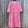 Leopard Clothing Pink leopard maxi dress