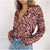 Leopard Clothing Chemisier S Pink leopard print blouse