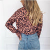 Leopard Clothing Chemisier Pink leopard print blouse