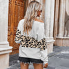 Leopard Clothing S Pull Léopard Blanc Femme