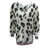 Leopard Clothing Pull Pull Motif Léopard Blanc