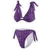 Leopard Clothing Purple leopard bikini